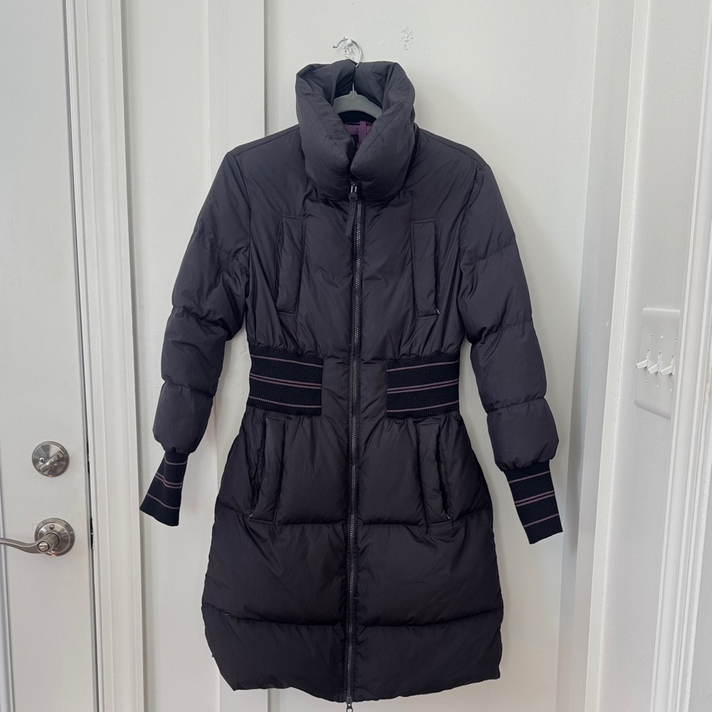Missoni Black Quilted Coat Size 4